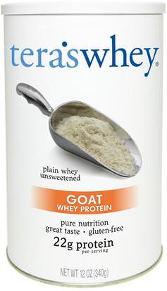 Teras Whey, Goat Whey Protein, Plain Whey Unsweetened, 12 oz (340 g) ,المكملات الغذائية، البروتين، بروتين حليب الماعز