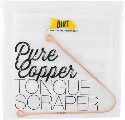 The Dirt, Pure Copper, Tongue Scraper, 1 Piece ,حمام، الجمال، شفهي، الأسنان، تهتم صحة