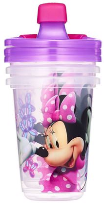 The First Years, Disney Minnie Mouse, Sippy Cups, 9+ Months, 3 Pack - 10 oz (296 ml) ,صحة الطفل، تغذية الطفل، سيبي الكؤوس