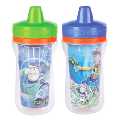 The First Years, Disney Pixar, Toy Story 3, Insulated Sippy Cups, 9+ Months, 2 Pack - 9 oz (266 ml) Each ,صحة الطفل، تغذية الطفل، سيبي الكؤوس