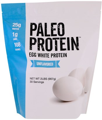 The Julian Bakery, Paleo Protein, Egg White Protein, Unflavored, 2 lbs (907 g) ,والرياضة، والمكملات الغذائية، والبروتين