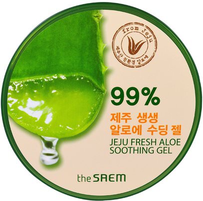 The Saem, Jeju Fresh Aloe Soothing Gel, 10.14 fl oz (300 ml) ,الصحة، المرأة، مكافحة الشيخوخة، الجمال