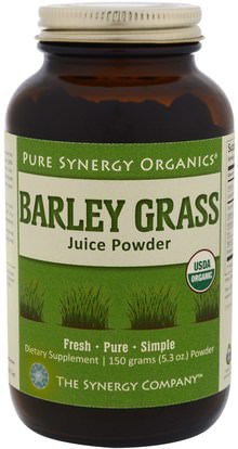 The Synergy Company, Barley Grass Juice Powder, 5.3 oz (150 g) ,المكملات الغذائية، سوبرفوودس، العشب الشعير