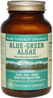 The Synergy Company, Organic Blue-Green Algae, 90 Veggie Caps ,المكملات الغذائية، سوبرفوودس، الطحالب الخضراء الزرقاء