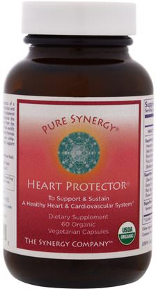 The Synergy Company, Organic Heart Protector, 60 Veggie Caps ,والصحة، والقلب القلب والأوعية الدموية، ودعم القلب