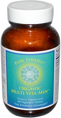 The Synergy Company, Organic Multi Vita Min, 60 Vegetable Tablets ,الفيتامينات، الفيتامينات