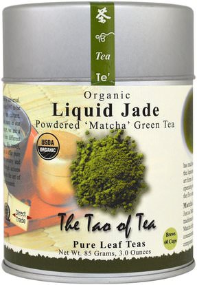 The Tao of Tea, Organic Powdered Matcha Green Tea, Liquid Jade, 3 oz (85 g) ,الغذاء، الشاي العشبية، الشاي الأخضر، ماتشا الشاي الأخضر