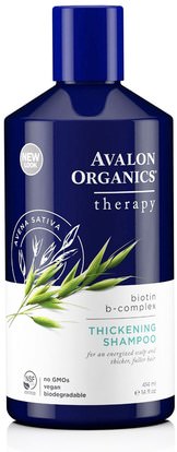 Herb-sa Avalon Organics, Thickening Shampoo, Biotin B-Complex Therapy, 14 fl oz (414 ml)