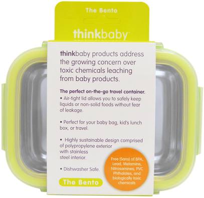 Think, Thinkbaby, The Bento Box, Light Green, 9 oz (250 ml) ,صحة الأطفال، أطفال الأطعمة، ثينكبابي الفئة