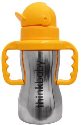 Think, Thinkbaby, Thinkster of Steel Bottle, 1 Straw Bottle, 290 ml ,صحة الأطفال، أطفال الأطعمة، ثينكبابي الفئة