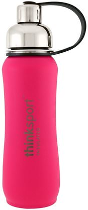 Think, Thinksport, Insulated Sports Bottle, Dark Pink, 17 oz (500 ml) ,المنزل، وأدوات المطبخ