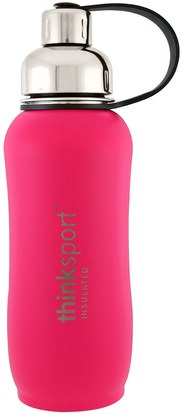 Think, Thinksport, Insulated Sports Bottle, Dark Pink, 25 oz (750 ml) ,المنزل، وأدوات المطبخ