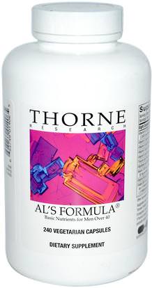 Thorne Research, Als Formula, Basic Nutrients for Men Over 40, 240 Vegetarian Capsules ,الفيتامينات، الرجال الفيتامينات