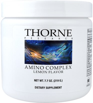 Thorne Research, Amino Complex, Lemon Flavor, 7.7 oz (219 g) ,المكملات الغذائية، والأحماض الأمينية، والرياضة