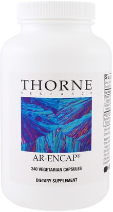 Thorne Research, AR-Encap, 240 Vegetarian Capsules ,المكملات الغذائية، مضادات الأكسدة، الكركمين، ميريفا فيتوسوم الكركمين