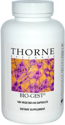 Thorne Research, Bio-Gest, 180 Vegetarian Capsules ,والمكملات الغذائية، والإنزيمات الهاضمة