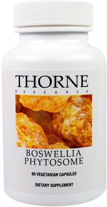 Thorne Research, Boswellia Phytosome, 60 Vegetarian Capsules ,المكملات الغذائية، الصحة، المرأة، بوزويليا