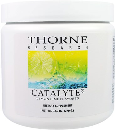 Thorne Research, Catalyte, Lemon Lime Flavored, 9.52 oz (270 g) ,الرياضة، تجريب، الرياضة