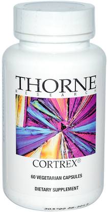 Thorne Research, Cortrex, 60 Vegetarian Capsules ,الصحة، دعم الغدة الكظرية، الغدة الكظرية