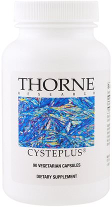 Thorne Research, Cysteplus, 90 Vegetarian Capsules ,المكملات الغذائية، والأحماض الأمينية، ناك (ن أسيتيل السيستين)، والصحة، والدعم المناعي