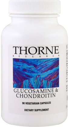Thorne Research, Glucosamine & Chondroitin, 90 Vegetarian Capsules ,المكملات الغذائية، شوندروتن الجلوكوزامين