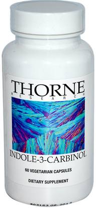 Thorne Research, Indole-3-Carbinol, 60 Vegetarian Capsules ,المكملات الغذائية، مضادات الأكسدة، إندول 3 كاربينول