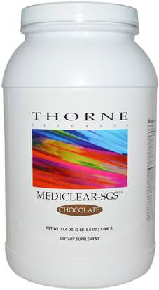Thorne Research, Mediclear-SGS, Chocolate, 37.6 oz (1,066 g) ,والصحة، والتخلص من السموم، ودعم الكبد