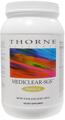 Thorne Research, Mediclear-SGS, Vanilla, 37.8 oz (1071 g) ,والصحة، والتخلص من السموم، ودعم الكبد