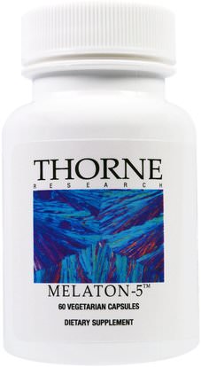 Thorne Research, Melaton-5, 60 Vegetarian Capsules ,المكملات الغذائية، الميلاتونين 5 ملغ