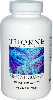 Thorne Research, Methyl-Guard, 180 Vegetarian Capsules ,الفيتامينات، حمض الفوليك، 5-مثف حمض الفوليك (5 ميثيل تيترايدروفولات)، والصحة، واضطراب نقص الانتباه، إضافة، أدهد، الدماغ