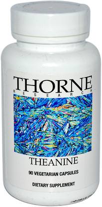 Thorne Research, Theanine, 90 Vegetarian Capsules ,المكملات الغذائية، ل الثيانين