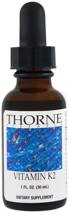 Thorne Research, Vitamin K2, 1 fl oz (30 ml) ,الفيتامينات، فيتامين k