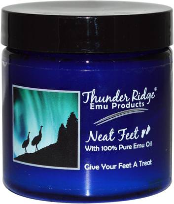 Thunder Ridge Emu Products, Neat Feet, 4 oz (113.6 g) ,حمام، الجمال، الكريمات، أسفل