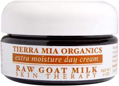 Tierra Mia Organics, Raw Goat Milk Skin Therapy, Extra Moisture Day Cream, 2 oz ,حمام، جمال، كريمات اليد، العناية بالوجه، الكريمات المستحضرات، الأمصال