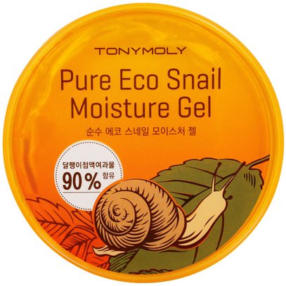 Tony Moly, Pure Eco Snail Moisture Gel, 300 ml ,حمام، الجمال، العناية بالبشرة