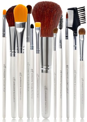 أدوات / فرش E.L.F. Cosmetics, Essential Professional Complete Brush Set, 12 Brushes