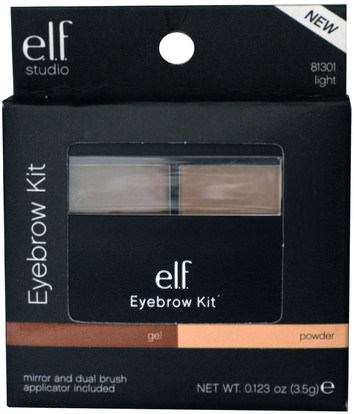 أدوات / فرش، وجه E.L.F. Cosmetics, Eyebrow Kit, Light, 0.123 oz (3.5 g)