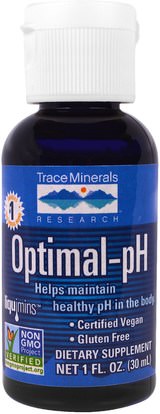 Trace Minerals Research, Optimal-pH, 1 fl oz (30 ml) ,الصحة، ف التوازن القلوية
