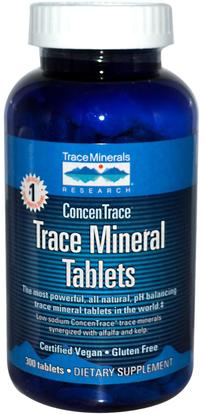 Trace Minerals Research, Trace Mineral Tablets, 300 Tablets ,والملاحق، والمعادن، والمعادن النزرة