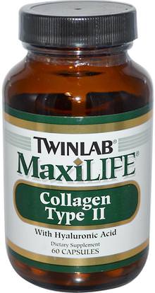 Twinlab, MaxiLife, Collagen Type II, 60 Capsules ,الصحة، العظام، هشاشة العظام، نوع الكولاجين إي