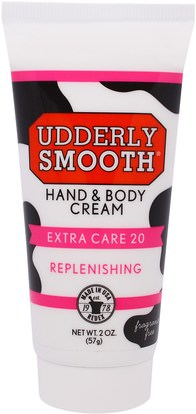 Udderly Smooth, Hand & Body Cream, Extra Care 20, 2 oz (57 g) ,حمام، الجمال، غسول الجسم، كريمات اليد