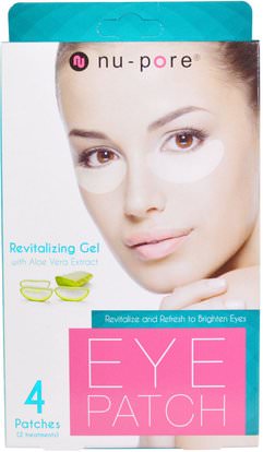 Nu-Pore, Revitalizing Gel Patches, With Aloe Vera Extract, 4 Patches ,Herb-sa