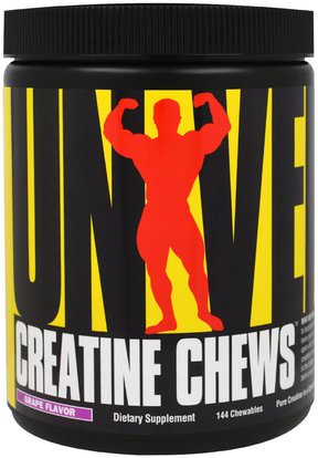 Universal Nutrition, Creatine Chews, Grape Flavor, 144 Chewables ,الكرياتين