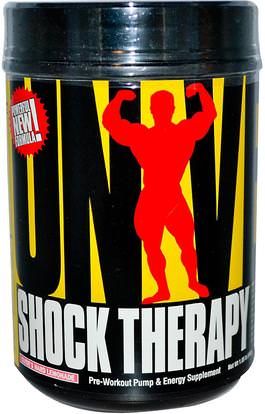 Universal Nutrition, Shock Therapy, Pre-Workout Pump & Energy, Clydes Hard Lemonade, 1.85 lbs (840 g) ,تجريب، الرياضة، أكسيد النيتريك