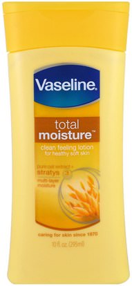 Vaseline, Total Moisture, Clean Feeling Lotion, 10 fl oz (295 ml) ,حمام، الجمال، غسول الجسم