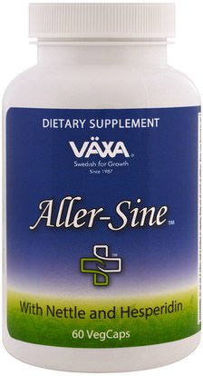 Vaxa International, Aller-Sine, 60 Veggie Caps ,والمكملات الغذائية، والصحة، والحساسية