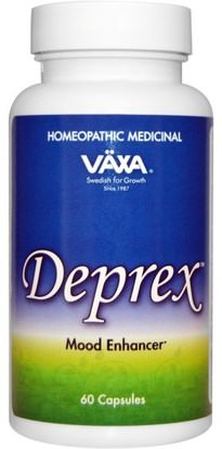 Vaxa International, Deprex, 60 Capsules ,الصحة، مزاج، الأعشاب، التزويد والنقل. جونز، ورت