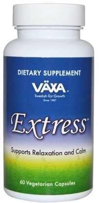 Vaxa International, Extress, 60 Veggie Caps ,المكملات الغذائية، المثلية، ست. جونز، ورت