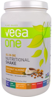 Vega, All-In-One Nutritional Shake, Coconut Almond, 29.4 oz (834 g) ,Herb-sa
