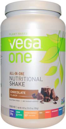 Vega, Vega One Shake, Chocolate, 30.9 oz (876 g) ,المكملات الغذائية، سوبرفوودس